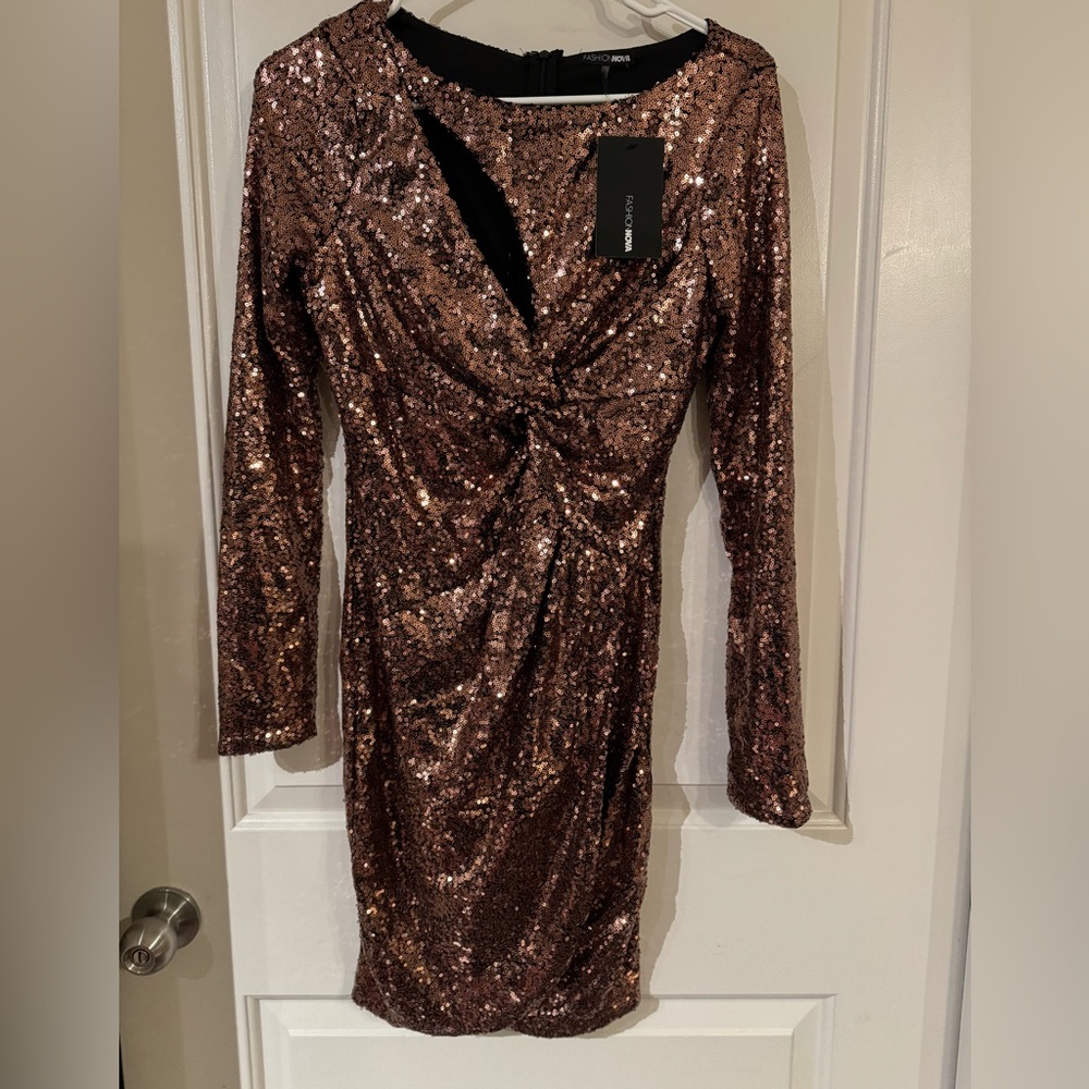 Fashion Nova Sequin Dress- Size M